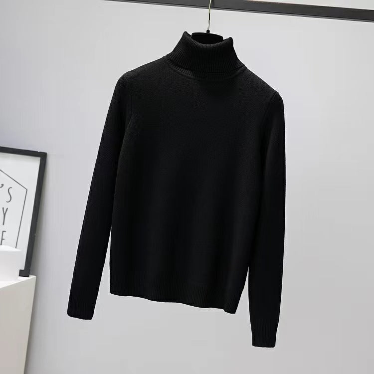 Women's Geometric Turtleneck Sweater — View 3