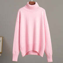 Women's Relaxed Fit Turtleneck Sweater — View 4