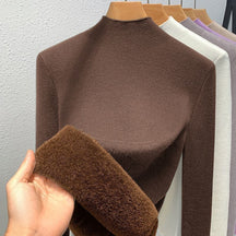 Women's Mock Neck Sweater — View 9