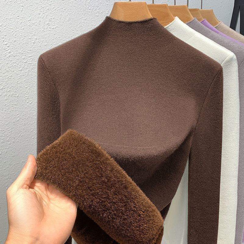 Women's Mock Neck Sweater — View 9