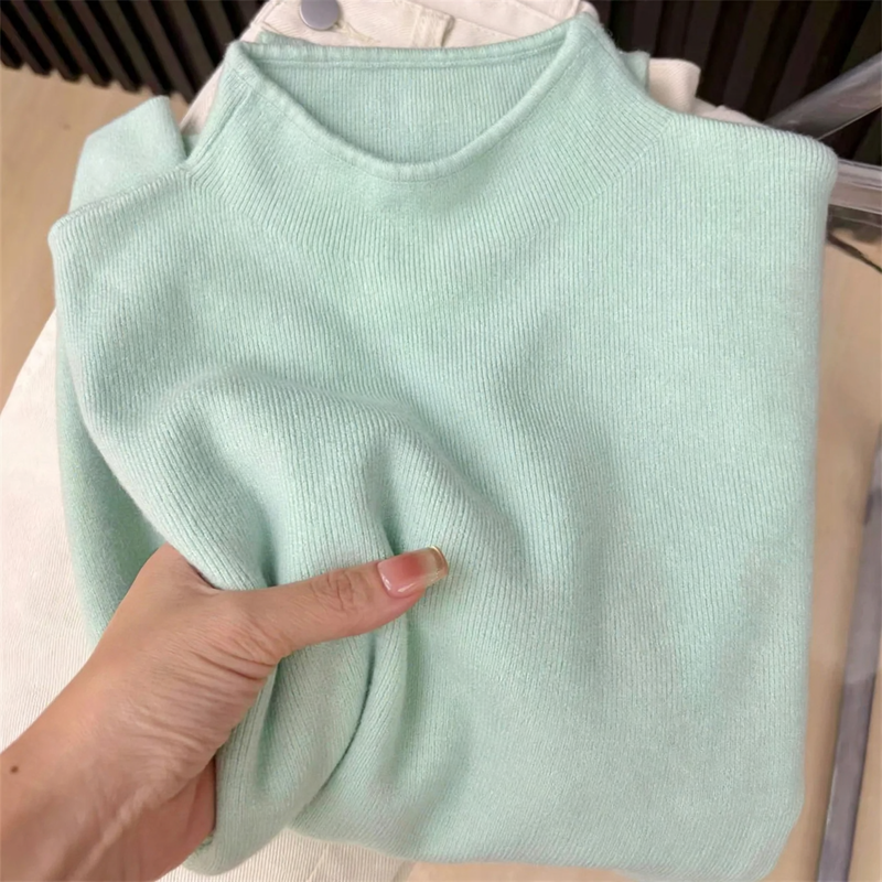Women's Mock Neck Sweater — View 8
