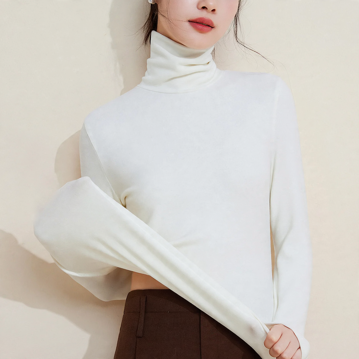 Women's Mock Neck Top — View 5