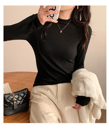 Women's Long Sleeve Mock Neck Top — View 6