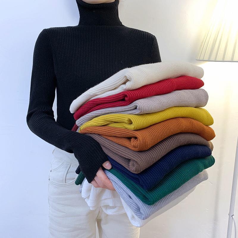 Women's Long Sleeve Turtleneck Sweater — View 1