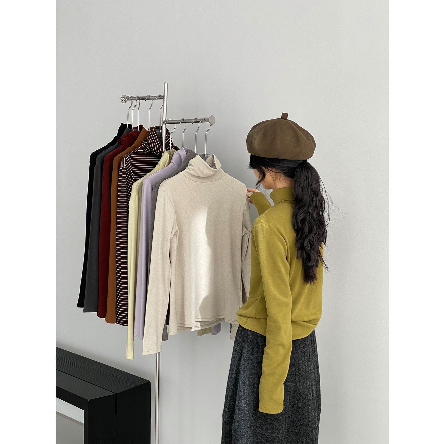 Women's Mock Neck Sweater — View 1
