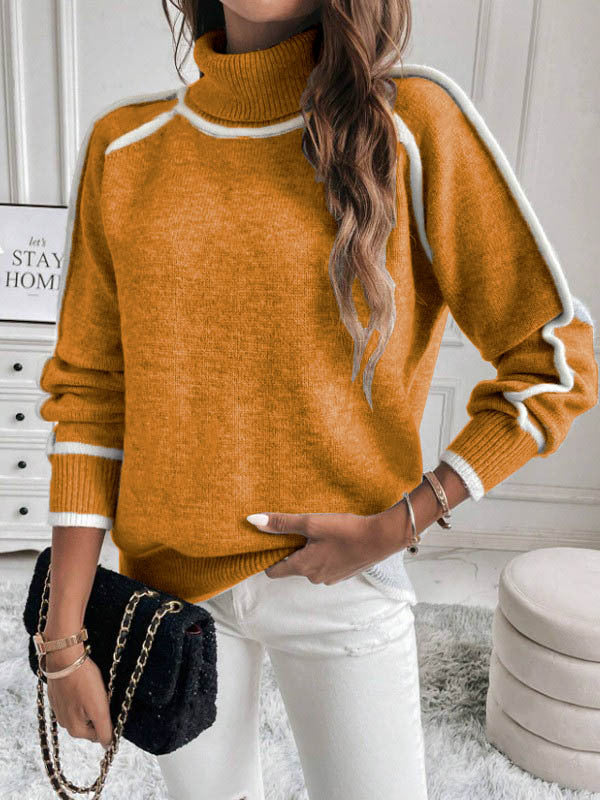 Women's Raglan Sleeve Mock Neck Sweater — View 11