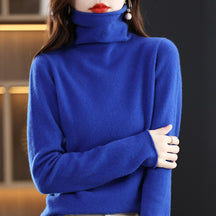 Women's Wool Mock Neck Sweater — View 12
