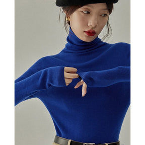 Women's Wool Mock Neck Sweater — View 12