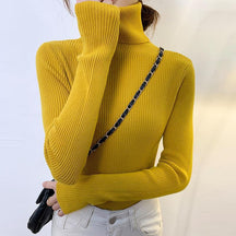 Women's Long Sleeve Turtleneck Sweater — View 6