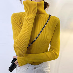 Women's Long Sleeve Turtleneck Sweater — View 6