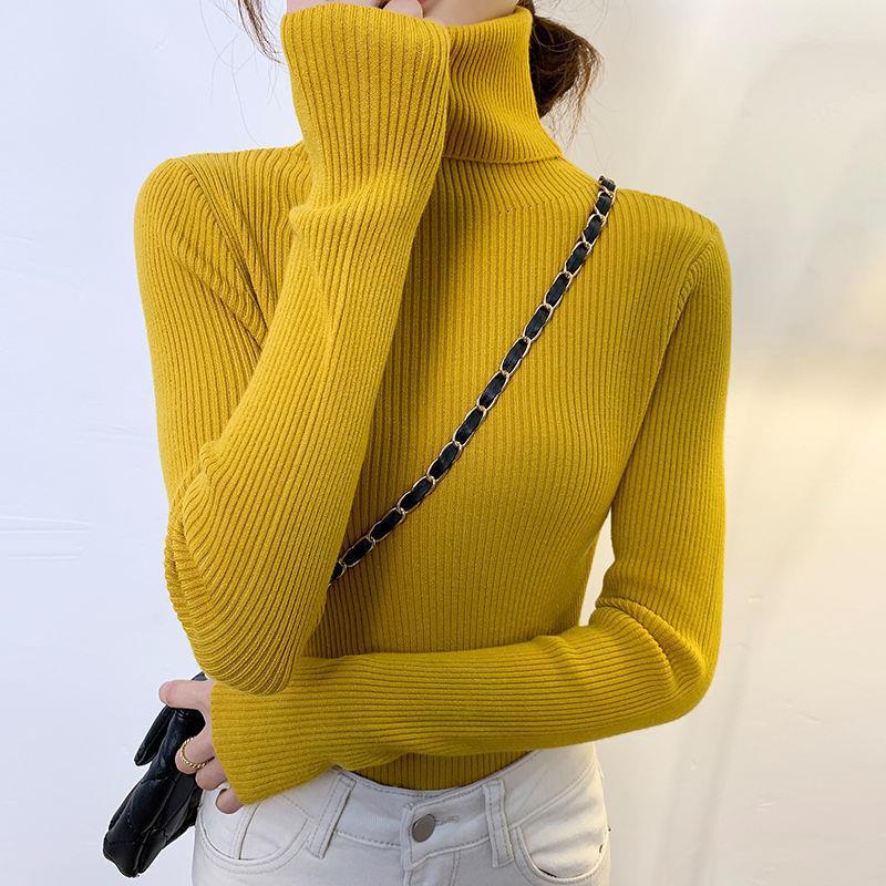 Women's Long Sleeve Turtleneck Sweater — View 6