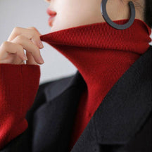 Women's Fitted Turtleneck Sweater — View 4