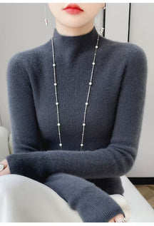 Women's Wool Turtleneck Sweater — View 6