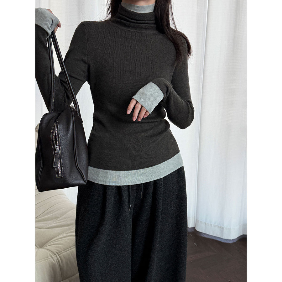Women's Mock Neck Sweater — View 2