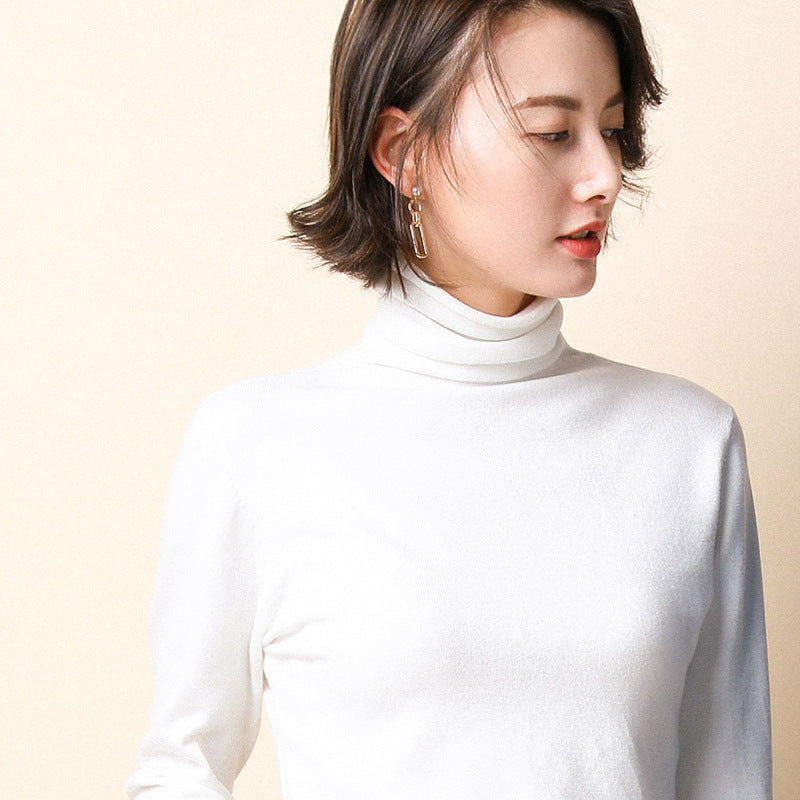 Women's Geometric Mock Neck Sweater — View 2