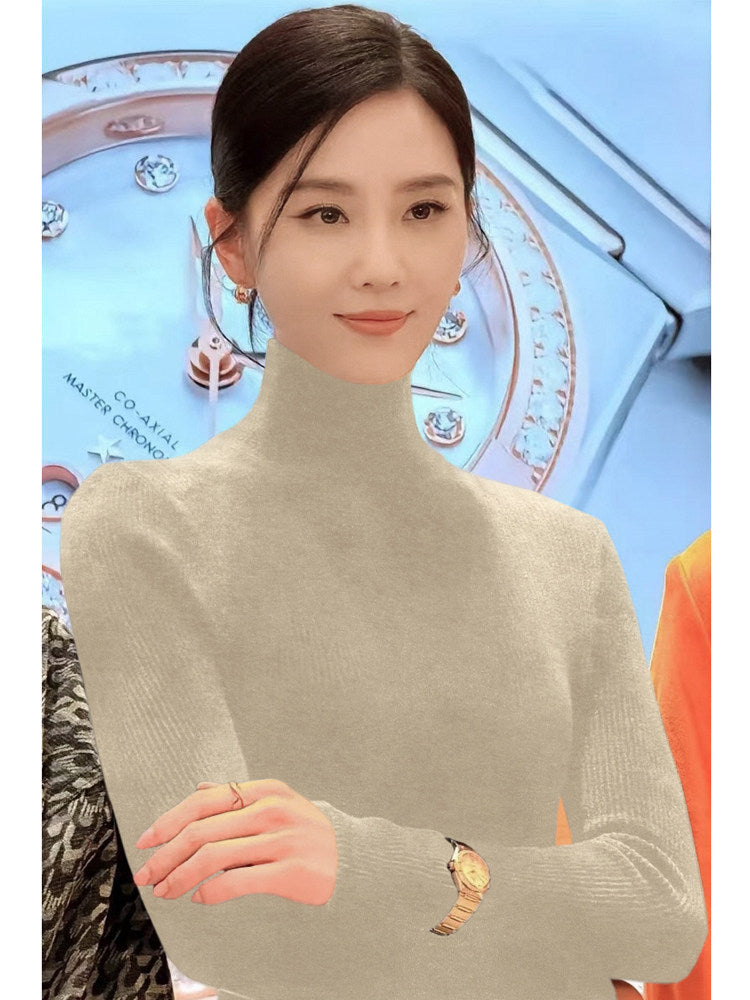 Women's Long Sleeve Mock Neck Sweater — View 11