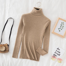 Women's Fitted Mock Neck Sweater — View 7