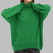 Women's Relaxed Fit Turtleneck Sweater — View 11