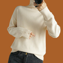 Women's Cashmere Turtleneck Sweater — View 4