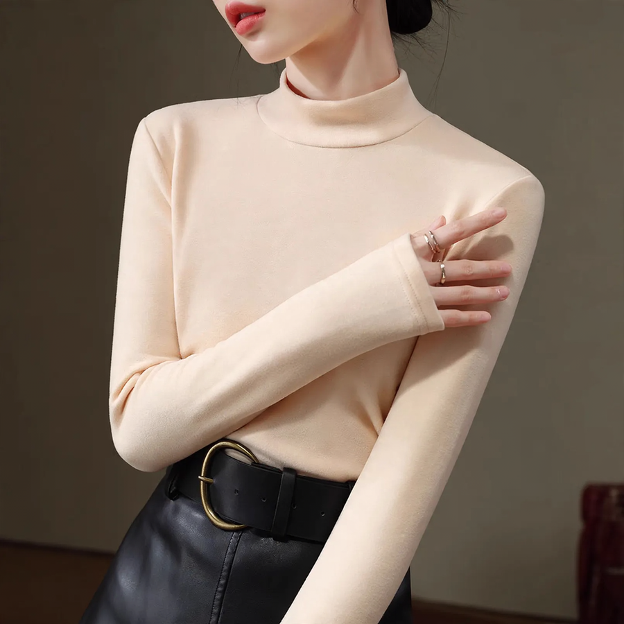 Women's Reversible Mock Neck Top — View 1