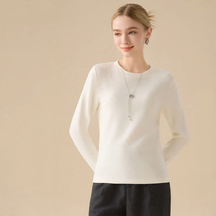 Women's Long Sleeve Crewneck Winter Top — View 9