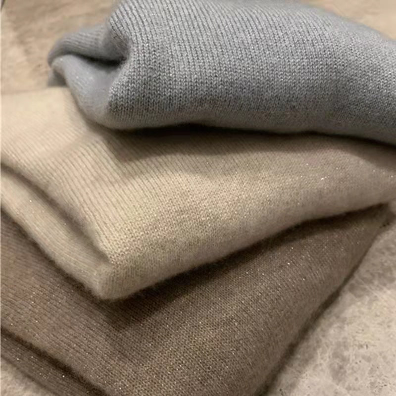 Women's Wool Mock Neck Sweater — View 3
