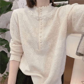 Women's Pearl Detail Sweater — View 4