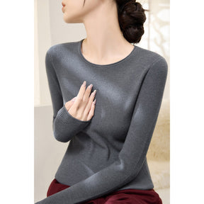Women's Fitted Crewneck Sweater — View 5