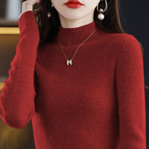 Women's Mock Neck Sweater — View 7