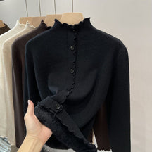 Women's Mock Neck Sweater — View 4