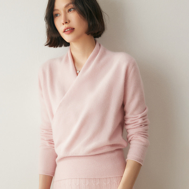 Women's V Neck Sweater — View 9