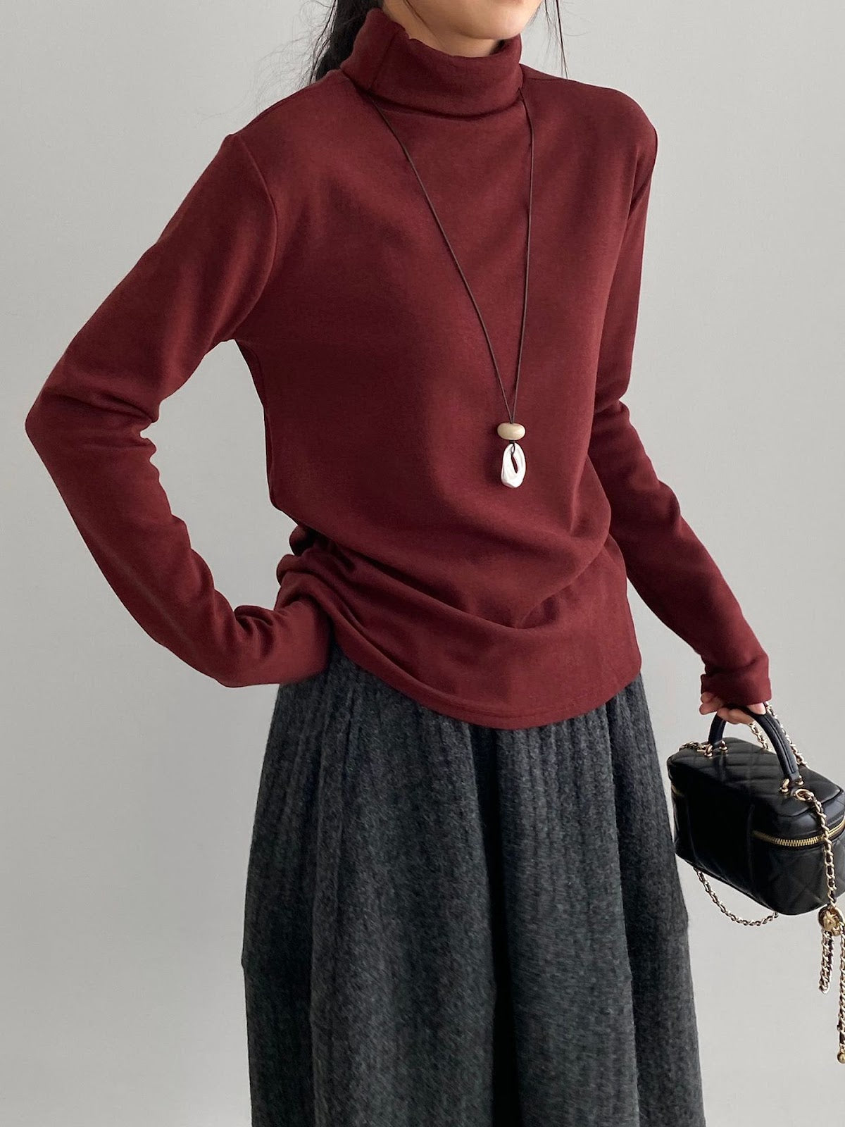 Women's Mock Neck Sweater — View 3