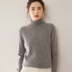 Women's Wool Turtleneck Sweater — View 10