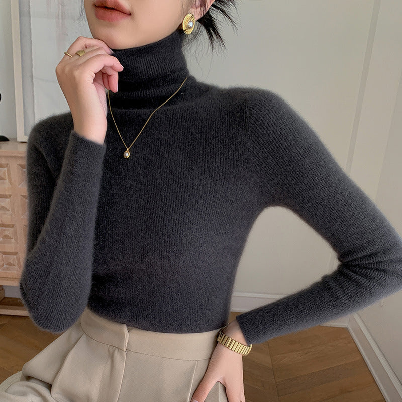 Women's Wool Turtleneck Sweater — View 10