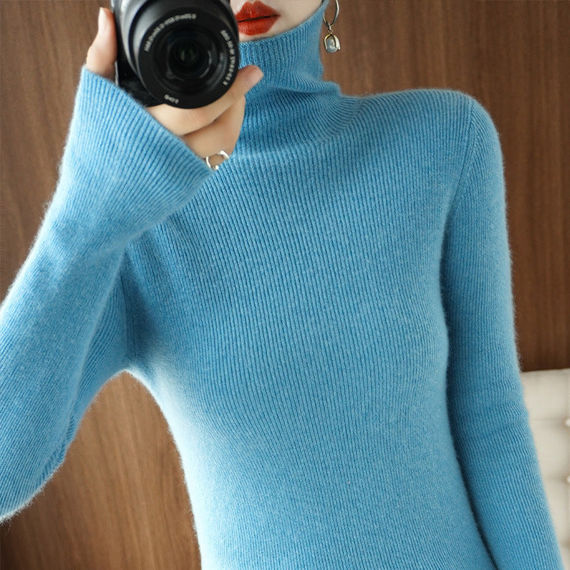 Women's Fitted Mock Neck Sweater — View 11