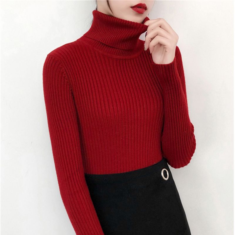 Women's Fitted Turtleneck Sweater — View 6