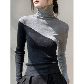 Women's Fitted Mock Neck Sweater — View 4