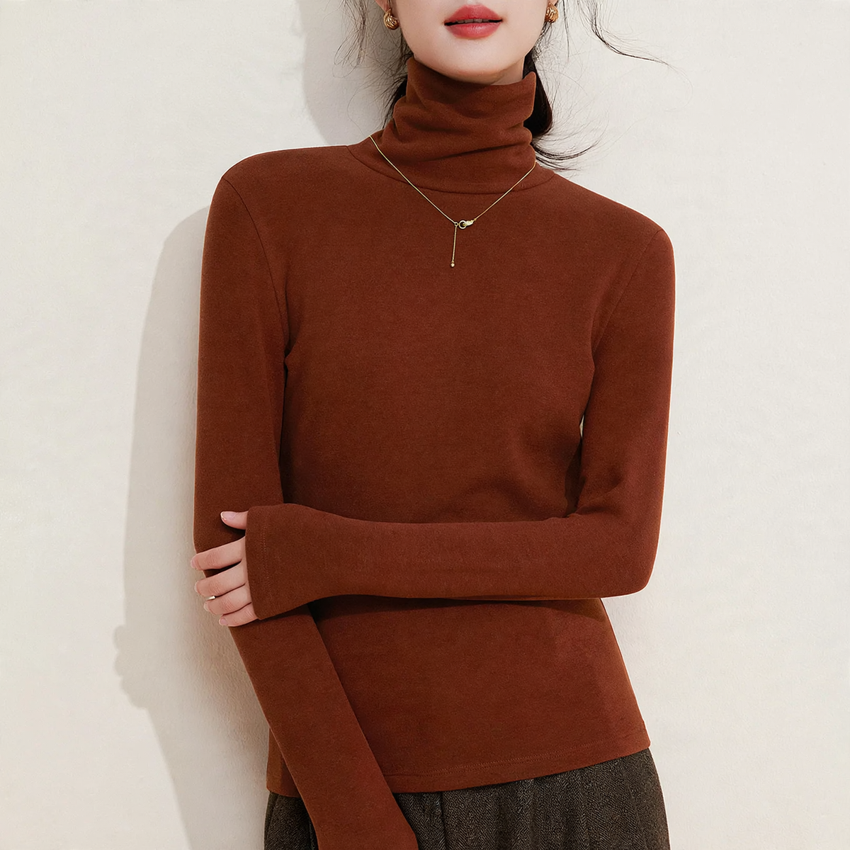 Women's Turtleneck Sweater — View 7