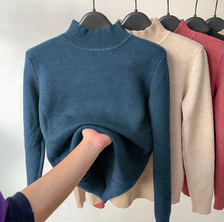 Women's Mock Neck Sweater — View 2