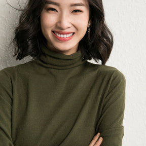Women's Fitted Turtleneck Sweater — View 6