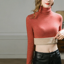 Women's Wool Turtleneck Top — View 8