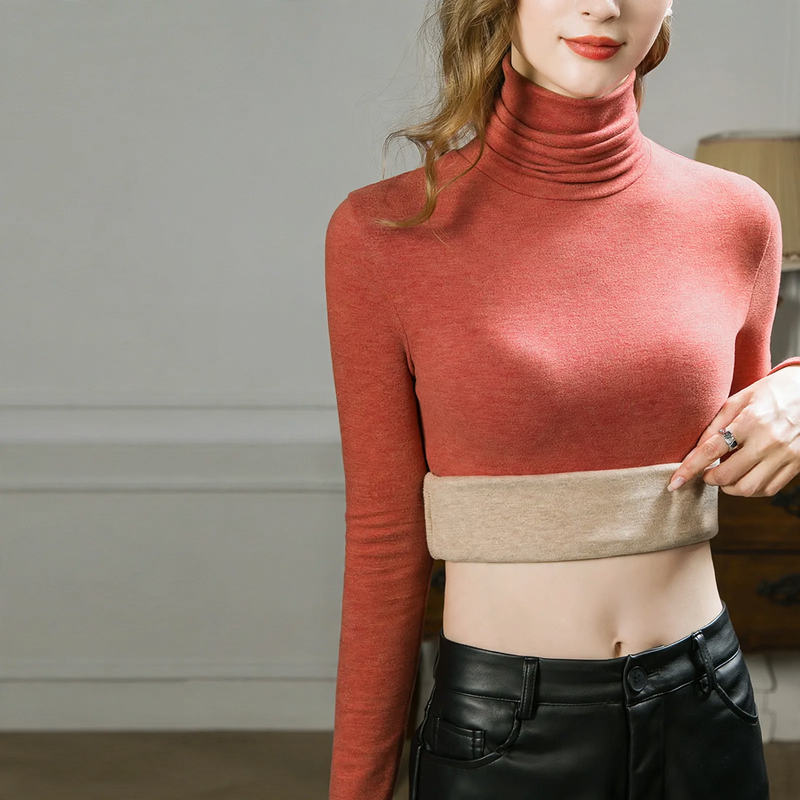 Women's Wool Turtleneck Top — View 8