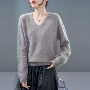 Women's Cashmere Blend Sweater — View 9