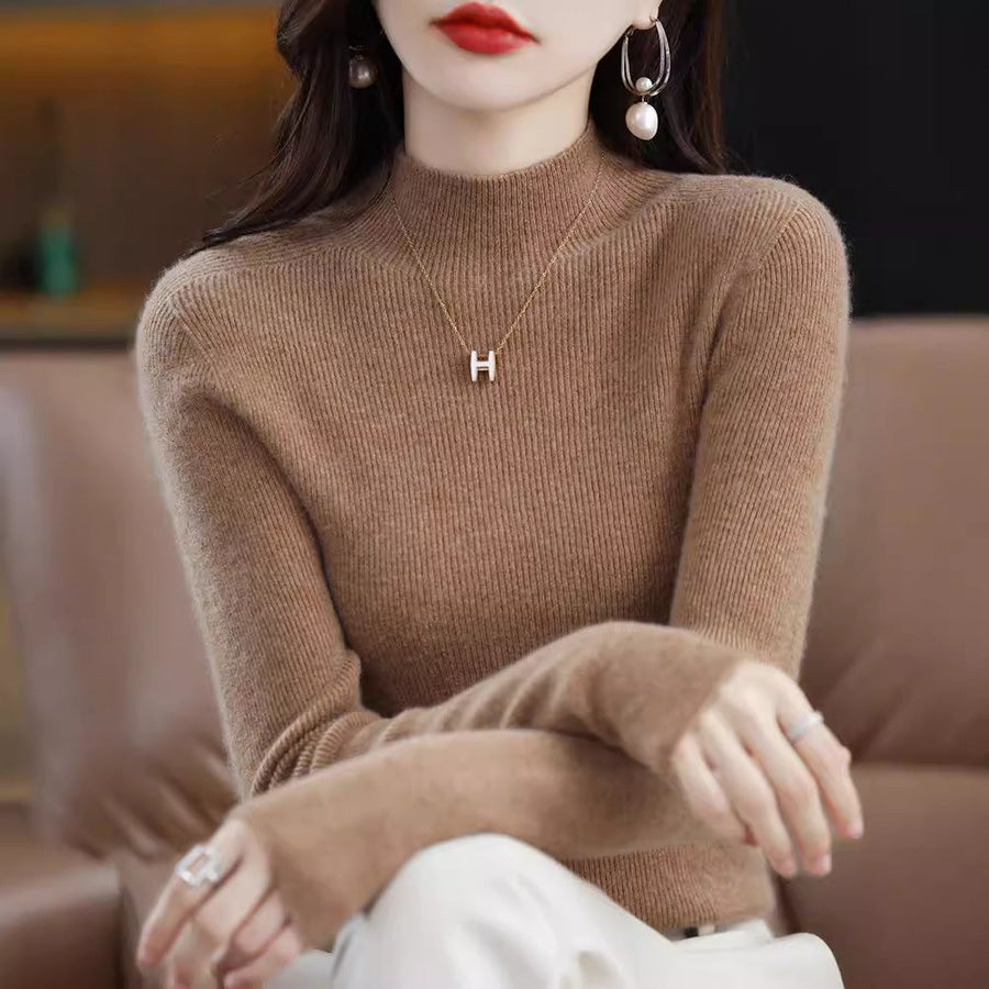 Women's Mock Neck Sweater — View 2