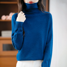 Women's Relaxed Fit Mock Neck Sweater — View 6