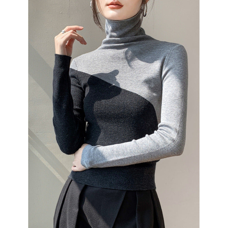 Women's Fitted Mock Neck Sweater — View 5