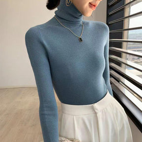 Women's Fitted Turtleneck Sweater — View 5