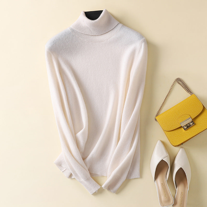 Women's Wool Turtleneck Sweater — View 2