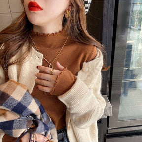 Women's Fitted Mock Neck Top — View 5