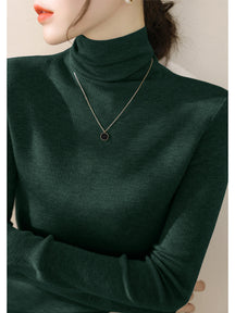 Women's Fitted Mock Neck Sweater — View 3